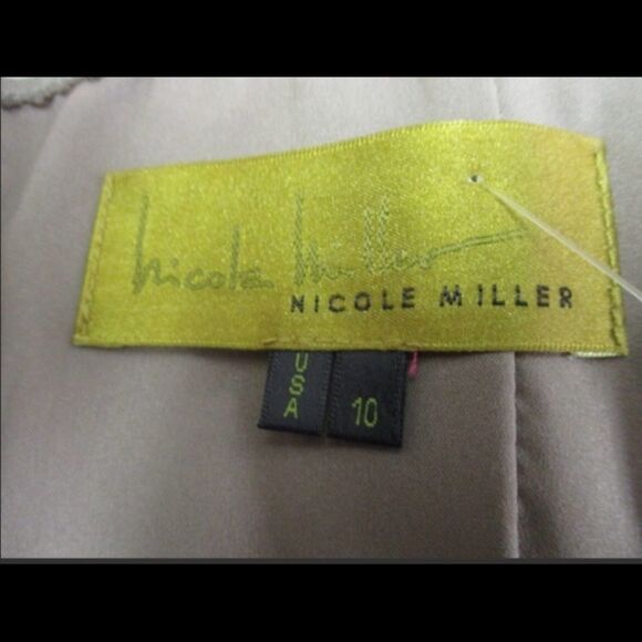 NWT Nicole Miller Crushed Taupe Strapless Gown - Elegant Elegance - Picture 6 of 10